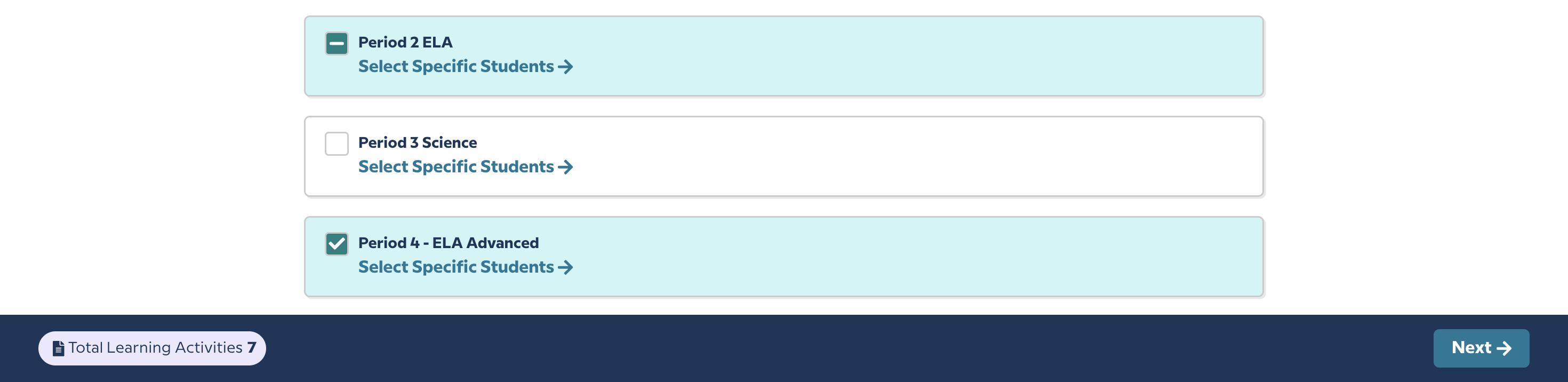 Assignment Builder - Done Selecting Classes and Students.png