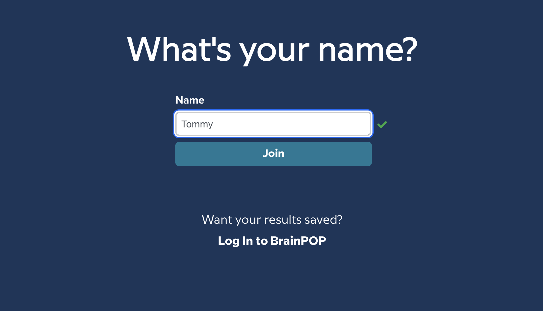 Student Name & Login Page.png