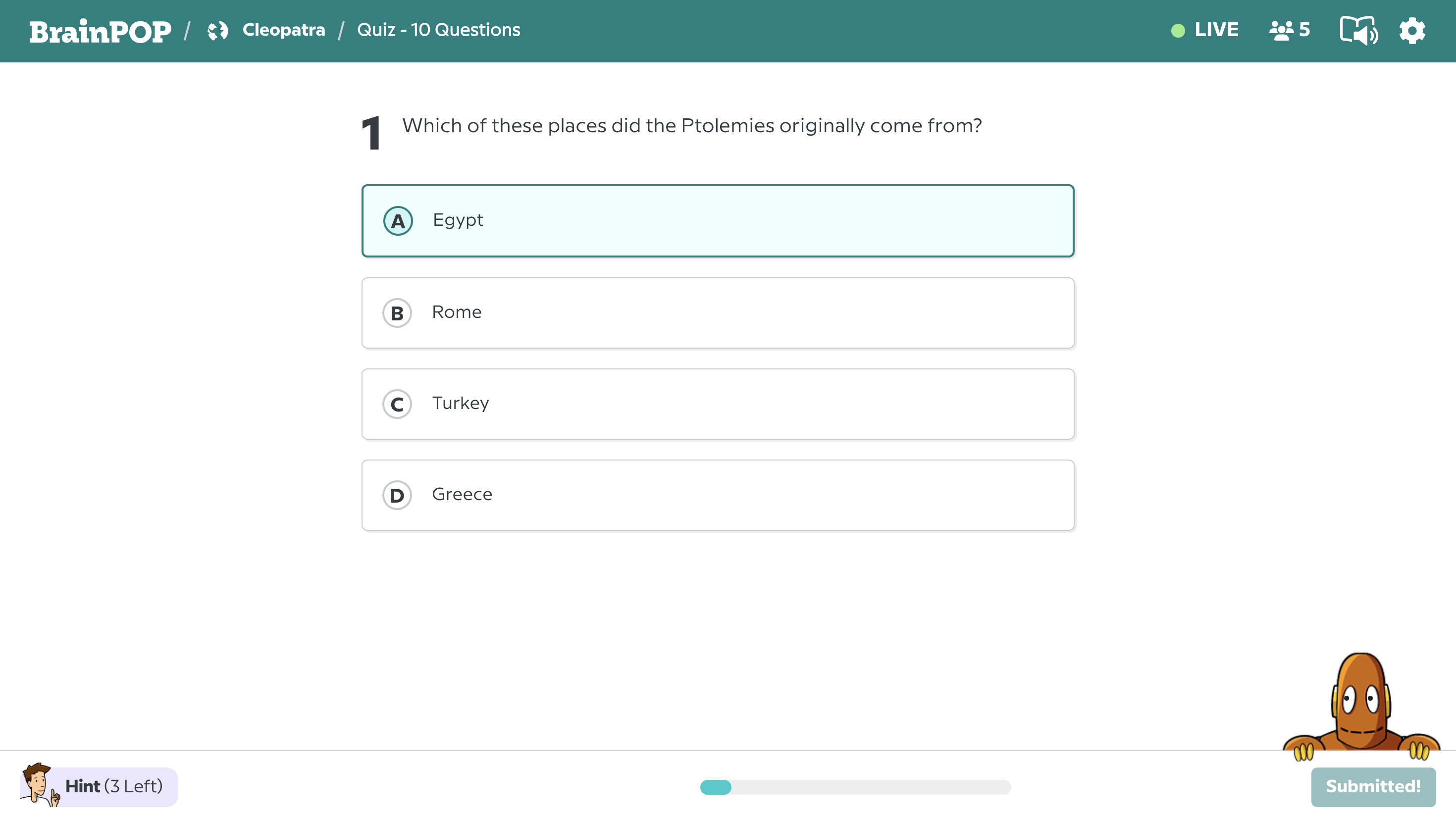 Live Mode Question (Student, submitted).png